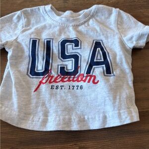 Little Bipsy USA Freedom Tee - Light Gray